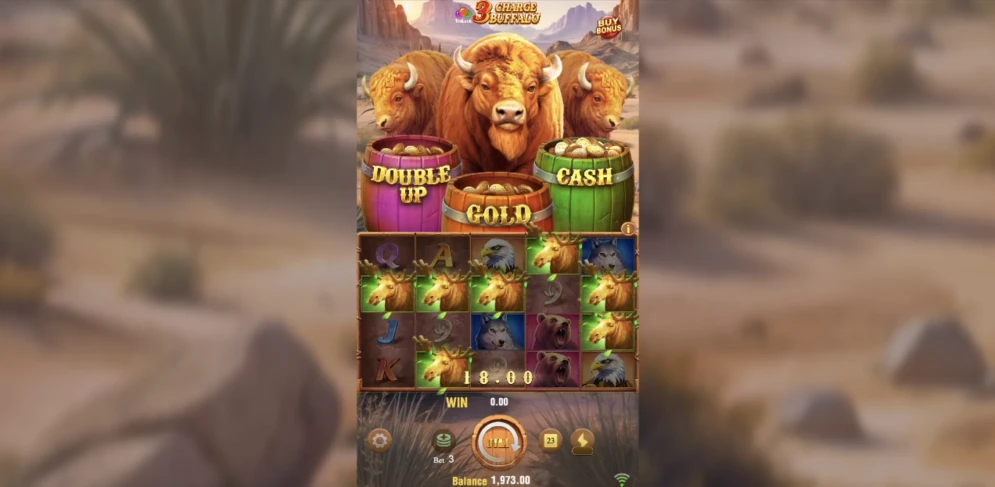 3 Charge Buffalo Slot