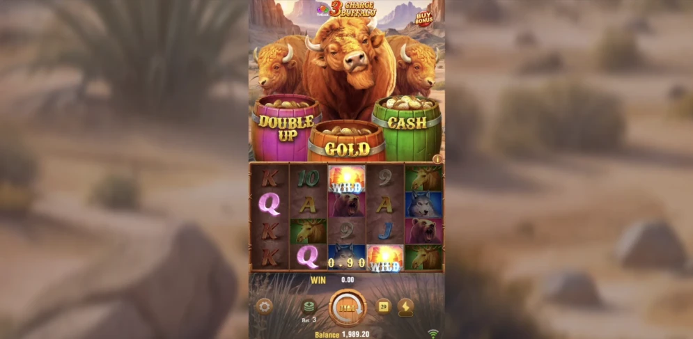 3 Charge Buffalo Slot