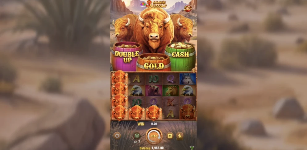 3 Charge Buffalo Slot