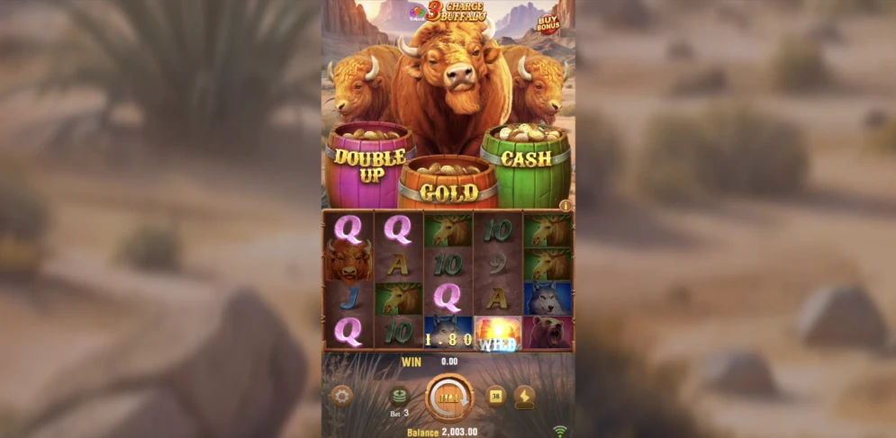 3 Charge Buffalo Slot